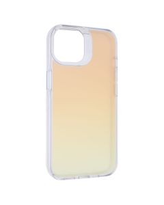 Чехол накладка для iPhone 14 Gear4 Hologram Прозрачный Фиолетовый (Clear Lilac)