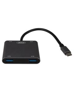 USB хаб XO HUB012B 4в1 Черный (Black)