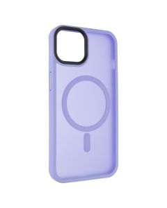 Чехол-накладка для iPhone 13 WAVE Matte Insane MagSafe Черно-фиолетовый (Purple)