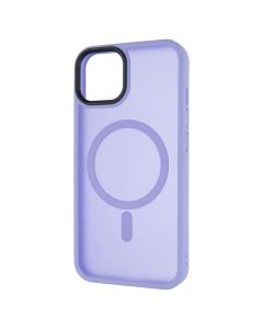 Чехол-накладка для iPhone 13 WAVE Matte Insane MagSafe Черно-фиолетовый (Purple)