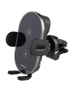 Автотримач Proove Rounded Energy Pro 15W з бездротовою зарядкою Чорний (Black)