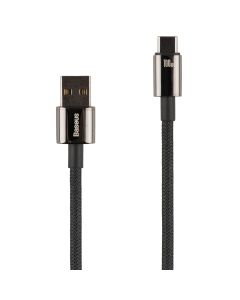 USB-кабель Baseus Tungsten Gold для быстрой зарядки и передачи данных Type-C 100W 1м Черный (Black)