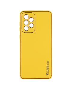 Чохол накладка для Samsung A33 5G Forcell LEATHER Case Жовта (Yellow)