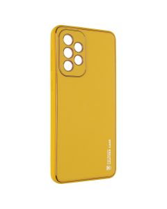 Чохол накладка для Samsung A33 5G Forcell LEATHER Case Жовта (Yellow)
