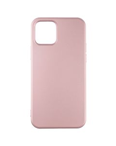 Чехол накладка для iPhone 12/12 Pro METALLIC Case Розовый (Pink)