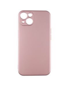 Чехол накладка для iPhone 13 METALLIC Case Розовый (Pink)