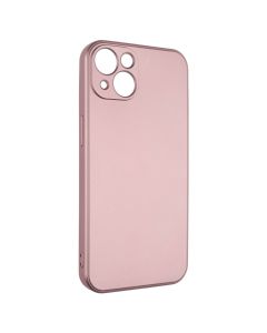 Чехол накладка для iPhone 13 METALLIC Case Розовый (Pink)
