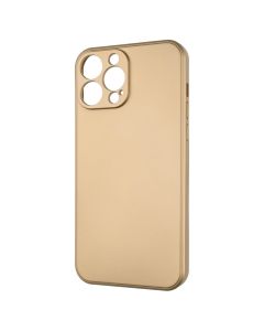 Чехол-накладка для iPhone 13 Pro Max METALLIC Case Золотого цвета (Gold)