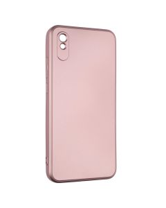 Чохол накладка для Xiaomi Redmi 9A/9AT METALLIC Case Рожева (Pink)
