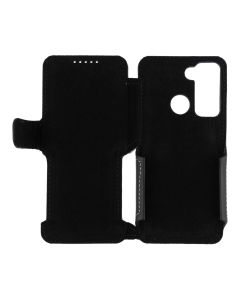 Чехол кейс для TECNO Pop 5 Status Case Магнит Черный (Black)