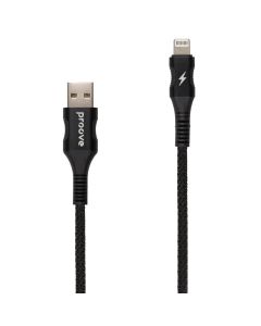 USB кабель Proove Braided Scount Lightning 2.4A 1м Чёрный