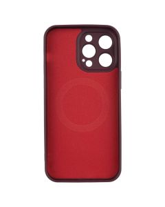 Чехол накладка для iPhone 14 Pro Max Monro MagSafe Красный (Бургундия)