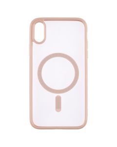 Чехол накладка для iPhone XR Clear Color MagSafe Case Розовый (Pink)