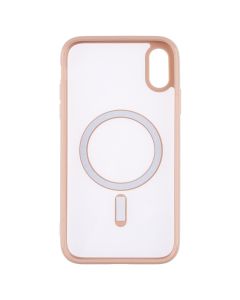 Чехол накладка для iPhone XR Clear Color MagSafe Case Розовый (Pink)