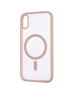 Чехол накладка для iPhone XR Clear Color MagSafe Case Розовый (Pink)