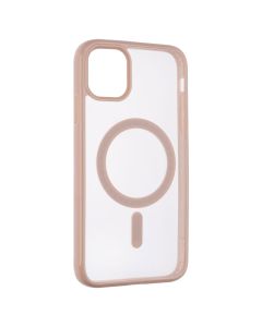 Чехол накладка для iPhone 11 Clear Color MagSafe Case Розовый (Pink)
