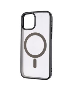 Чехол-накладка для iPhone 12/12 Pro Clear Color MagSafe Case Черный (Black)