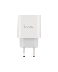 Зарядний пристрій Hoco C80A Plus PD 20W/QC3.0 + кабель Type-C to Type-C Білий (White)