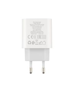 Зарядний пристрій Hoco C80A Plus PD 20W/QC3.0 + кабель Type-C to Type-C Білий (White)