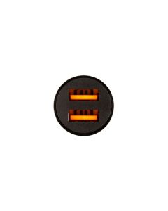 Автомобільний зарядний пристрій XO CC48 2USB 2.4A Чорний (Black)