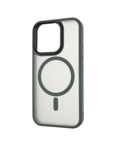 Чехол накладка для iPhone 15 Pro WAVE Matte Insane MagSafe Зеленый