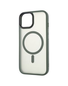 Чохол-накладка для iPhone 15 WAVE Matte Insane MagSafe Зелена (зеленый)