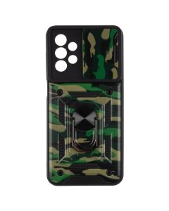 Чохол накладка для Samsung A23 5G Зелена Camouflage Camshield Serge Ring (Green Camouflage)