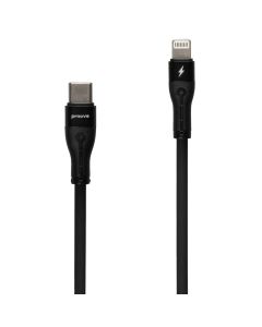 USB кабель Proove Soft Silicone Type-C to Lightning 27W 1м Чорний (Black)