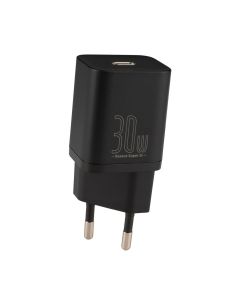 Зарядний пристрій Baseus Super Silicone PD30W (1USB-C) Чорний (Black)