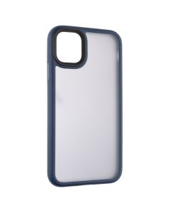 Чохол накладка для iPhone 11 Metal Buttons Синя (Blue)