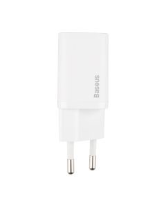 Зарядний пристрій Baseus Super Silicone PD Charger 20W (1USB-C) Білий (White)