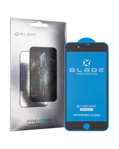 Защитное стекло для iPhone 7/8 Plus BLADE ANTISTATIC 3D Черное (Black)