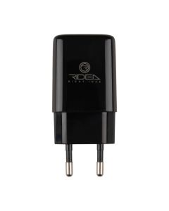 Зарядний пристрій Ridea RW-11211 (1USB) 2.1A + кабельType-C Чорний (Black)