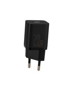 Зарядний пристрій Baseus Super Silicone PD Charger 20W (1USB-C) Чорний (Black)