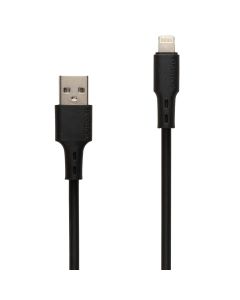 USB-кабель Glasscove Flex 2.4A Lightning 1м Чёрный