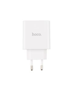 Зарядний пристрій Hoco C108A Leader PD35W/QC + кабель Type-C to Type-C Білий (White)
