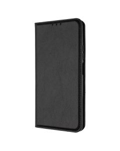 Чехол кейс для Xiaomi Redmi Note 12 DM Book Case Leather Черный (Black)
