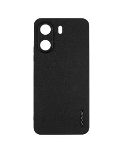 Чехол накладка для Xiaomi Redmi 13C WAVE Leather Case Черный (Black)