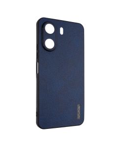 Чохол накладка для Xiaomi Redmi 13C WAVE Leather Case Синя (Blue)