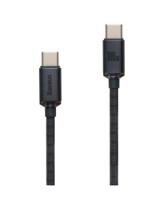 USB кабель Baseus Crystal Shine Type-C to Type-C 100W 2м Чорний (Black)
