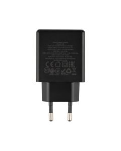 Зарядний пристрій Hoco N38 PD 20W/QC3.0 + кабель Type-C to Type-C Чорний (Black)