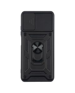 Чохол накладка для Xiaomi Redmi Note 10 Pro Camshield Serge Ring Чорна (Black)