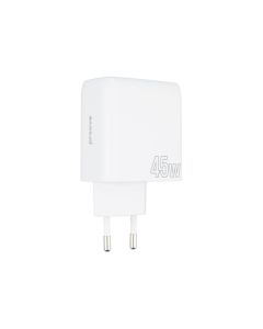 Зарядний пристрій Proove Silicone Power 45W (USB-C + USB) Білий (White)