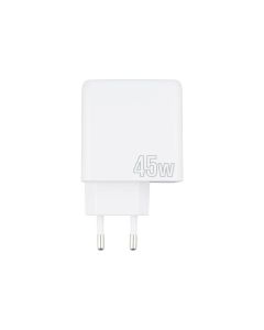 Зарядний пристрій Proove Silicone Power 45W (USB-C + USB) Білий (White)