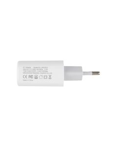 Зарядний пристрій XO L85C (2USB) 12W 2.4A + кабель Lightning Білий (White)