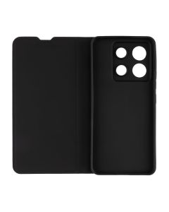 Чехол кейс для Xiaomi Redmi Note 13 Pro Book Cover Shell Черный (Black)