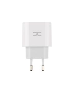 Зарядний пристрій DC CA-D20 (1USB + 1USB-C) 2.4A + кабель Micro-USB Білий (White)