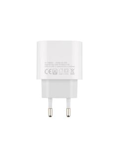 Зарядний пристрій DC CA-D20 (1USB + 1USB-C) 2.4A + кабель Micro-USB Білий (White)
