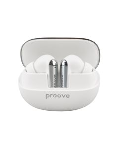 Беспроводные вкладыши Proove Blitz TWS с активным шумоподавлением, белые.
