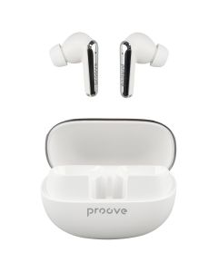 Беспроводные вкладыши Proove Blitz TWS с активным шумоподавлением, белые.